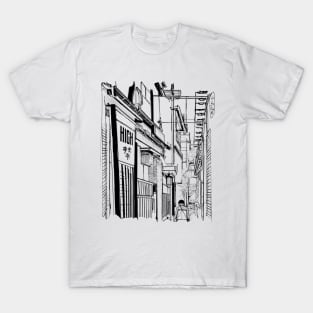 H I G H in an alley T-Shirt